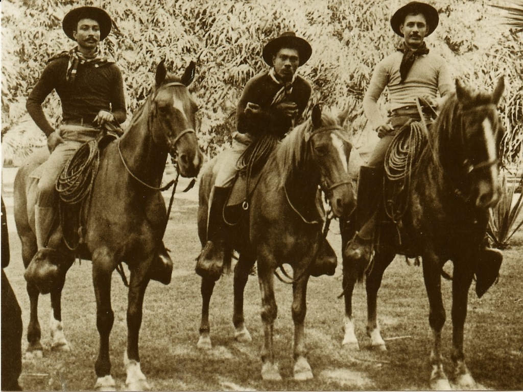 Legendary Paniolo Archie Kaaua, Ikua Purdy and Billy Spencer