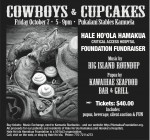 Permalink to Friday, Oct. 7, Cowboys & Cupcakes, 5-9pm at Pukalani Stables Cowboys&Cupcakes